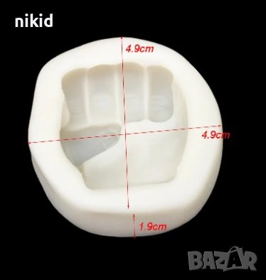 юмрук на Хълк силиконов молд форма декор украса торта фондан гипс сапун тесто отливка, снимка 2 - Форми - 22318051