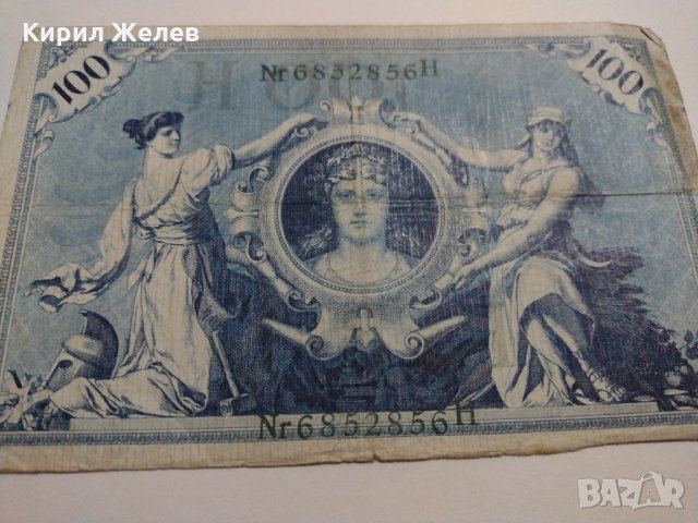 Райх банкнота - Германия - 100 марки / 1908 година- 17967, снимка 7 - Нумизматика и бонистика - 31015814