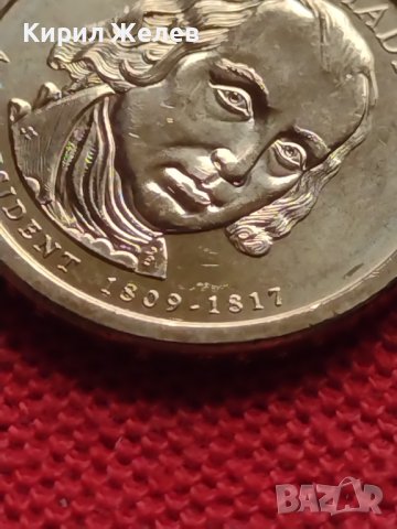 Възпоменателна монета 1 долар JAMES MADISON 4 президент на САЩ (1809-1817) за КОЛЕКЦИЯ 37754, снимка 7 - Нумизматика и бонистика - 40765102