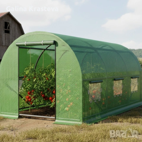 Градинска оранжерия - идеални условия за вашите култури - 4 х 2,5 х 2м, снимка 2 - Оранжерии - 54040988