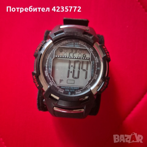 Спортен кварцов водоустойчив часовник. 