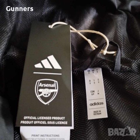 Arsenal 23/24 Allweather Tiro Jacket, S, снимка 5 - Спортни дрехи, екипи - 44471524