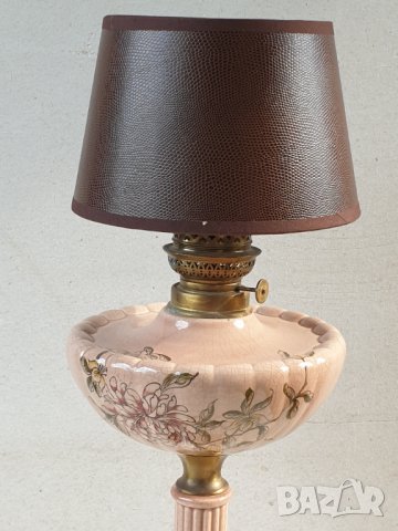 Стара настолна голяма порцеланова лампа, снимка 5 - Антикварни и старинни предмети - 40819767