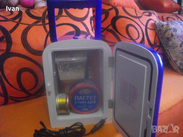 Мини Хладилник-12V/220V-Изстудяване/Затопляне-Работи На 220 Волта и На 12 Волта В Автомобил-8 Литра