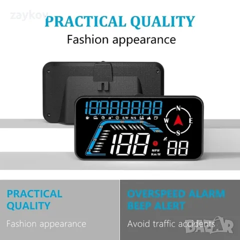 Car hud G12 GPS скоростомер, нов автомобилен дисплей, снимка 4 - Аксесоари и консумативи - 48241962
