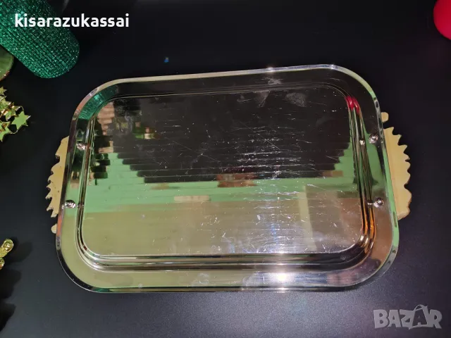  Винтидж поднос с нестандартна декорация., снимка 7 - Други - 48816120