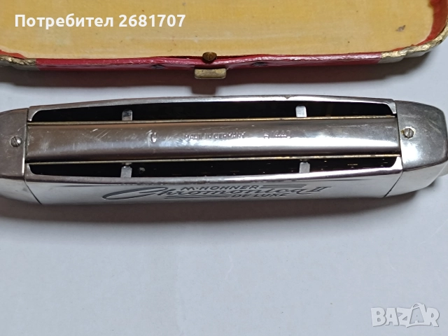 Стара хармоника М Hohner Chromonica ll Deluxe a'440, снимка 5 - Антикварни и старинни предмети - 52774068