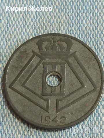 Стара монета 25 сантима 1942г. Кралство Белгия Крал Леополд трети 31698, снимка 5 - Нумизматика и бонистика - 48763587