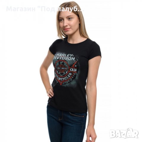 Нова дамска тениска с дигитален печат MOTOR HARLEY DAVIDSON, мотори, снимка 18 - Тениски - 29964854