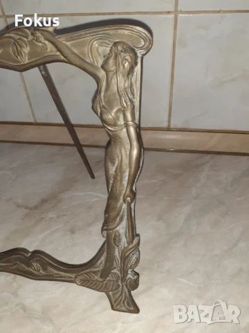 Стара барокова бронзова рамка за снимка - голяма, снимка 2 - Антикварни и старинни предмети - 50989479