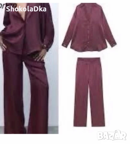 Сатенен сет Zara XS/S