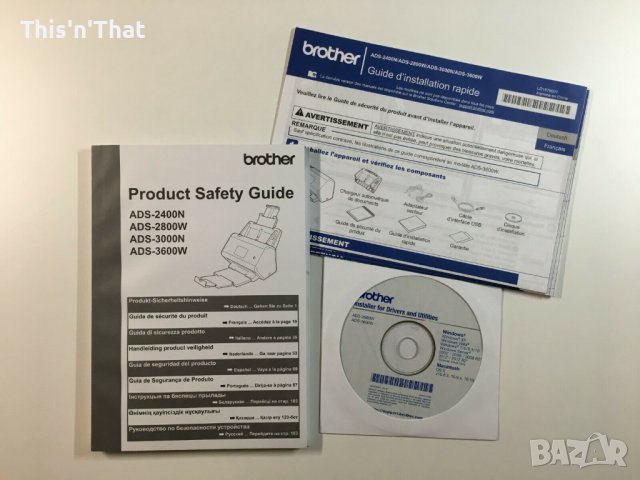 Brother ADS-2400N ADS-2800W ADS-3000N ADS-3600W Beschreibung Software CD Install