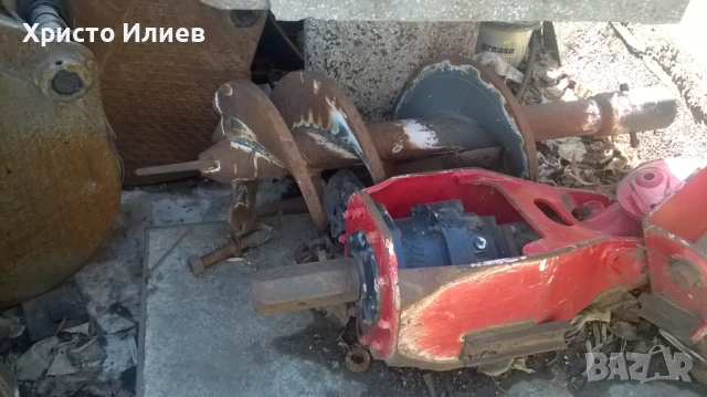 Хидравличен шнек за багер със свредел 