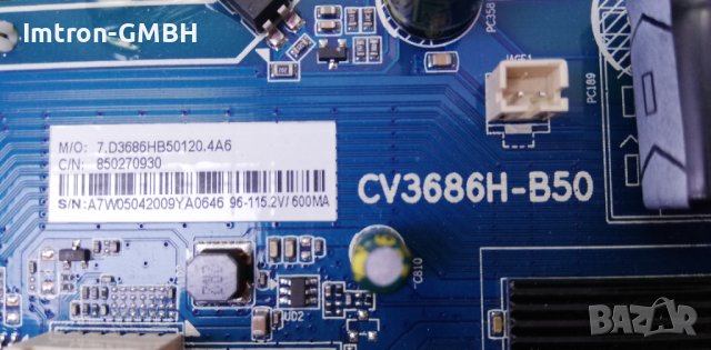 MAIN BOARD CV3686H-B50 115 .2V /600MA, снимка 2 - Части и Платки - 36808594