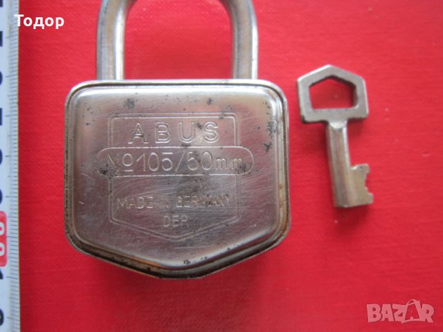 Стар немски катинар с ключ ключе , снимка 3 - Колекции - 29797996