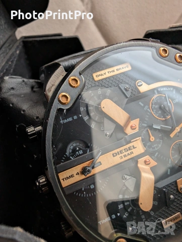 Мъжки часовник Diesel Mr. Daddy 2.0 (DZ7350) – Black & Gold, снимка 6 - Мъжки - 53148755