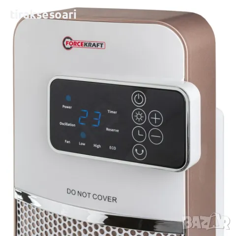 ТОП Обява Вентилаторна печка с керамичен нагревател 2000W FORCEKRAFT, снимка 2 - Отоплителни печки - 48119778