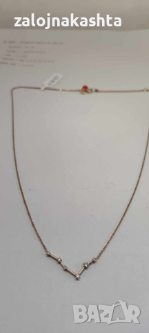 Сребърно Колие-2,22гр/925, снимка 4 - Колиета, медальони, синджири - 44819818