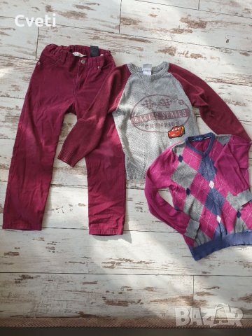 Панталони Н&М+два пуловера, снимка 2 - Детски панталони и дънки - 34994544