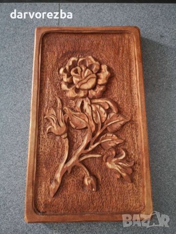Дърворезба РОЗАТА  25/40 см