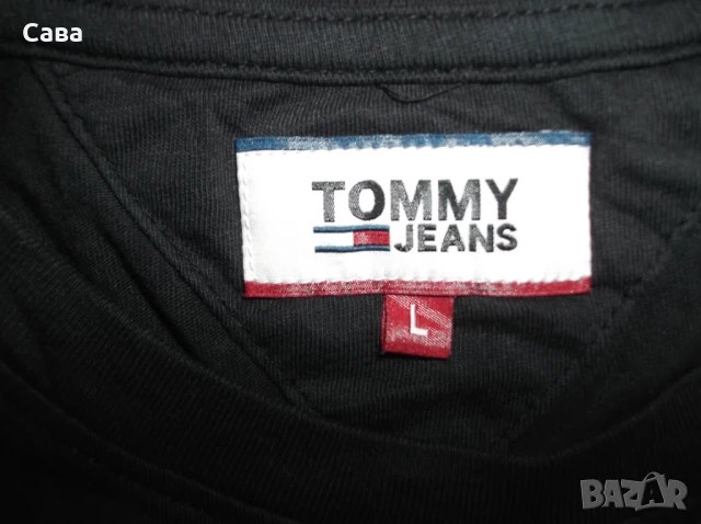 Тениски TOMMY HILFIGER  мъжки,С-М-Л /черна,червен и син меланж/, снимка 8 - Тениски - 51067892