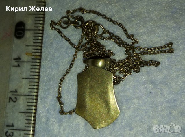 СТАРИ СРЕБЪРНИ КАТОЛИЧЕСКА ИКОНКА и ВЕРИЖКА -с НУЖДА от ЗАПОЯВАНЕ! ОКСИДИРАНО СРЕБРО 925 ПРОБА 40334, снимка 6 - Антикварни и старинни предмети - 42437621