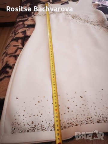 Бяла рокля, L размер, снимка 10 - Рокли - 28339973