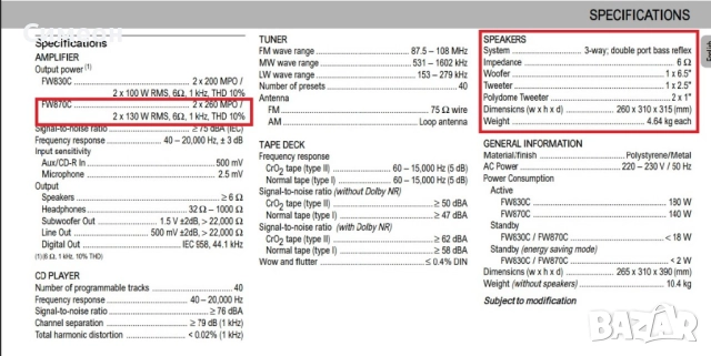 Philips FB 870 PH Тонколони, снимка 8 - Тонколони - 52753159