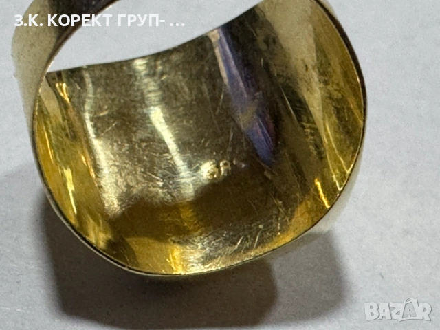Златен пръстен 14К, снимка 5 - Пръстени - 53038011