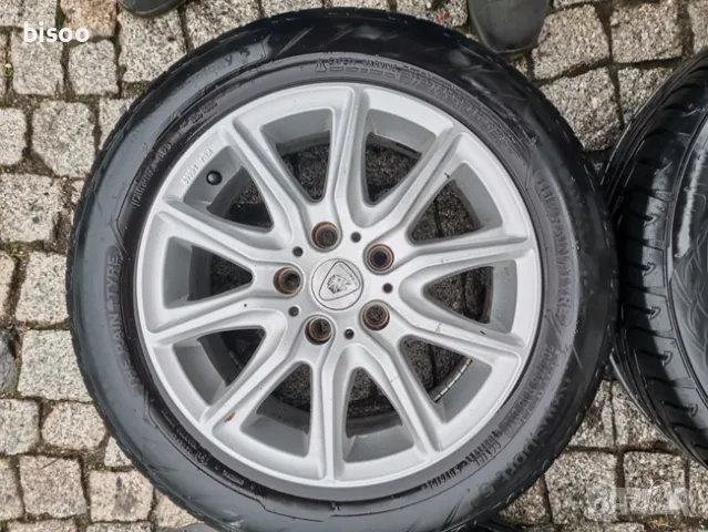 4бр ЛЕТИ джанти 16" 5Х112 ALUETT с гуми 205/55/16 UNIROYAL за VW Audi , снимка 3 - Гуми и джанти - 48348656