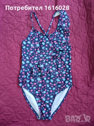 Цял бански за момиче раз.122 / 128 см., снимка 2 - Детско бельо и бански  - 50657780