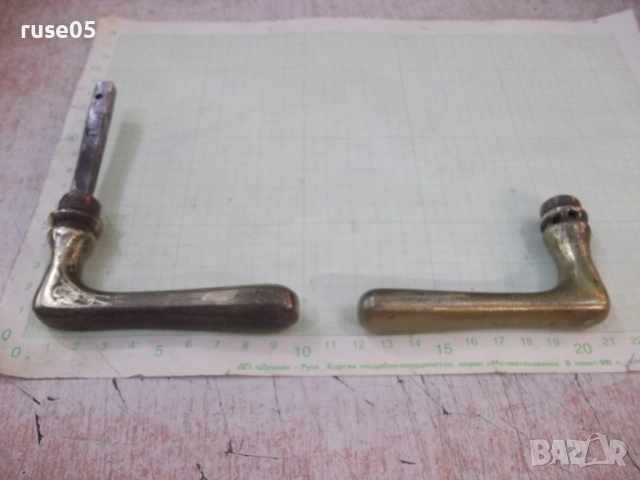 Дръжки и шилд бронзови стари за брава, снимка 6 - Други ценни предмети - 52915389