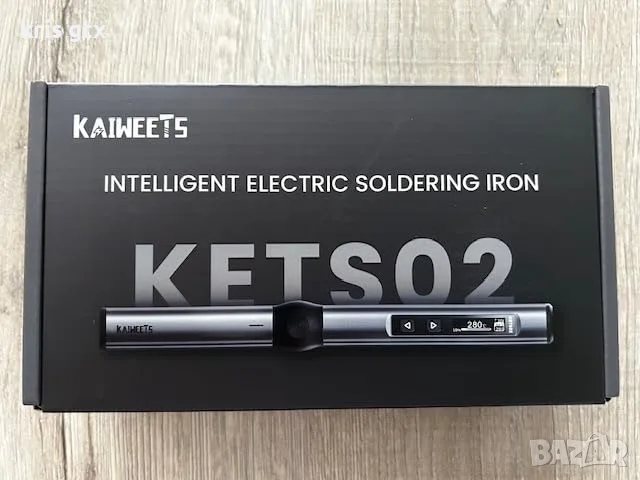 KAIWEETS KETS02 Smart дигителен Комплект за запояване с регулируема температура 80-420C 65W GaN, снимка 10 - Поялници и запояване - 55954005