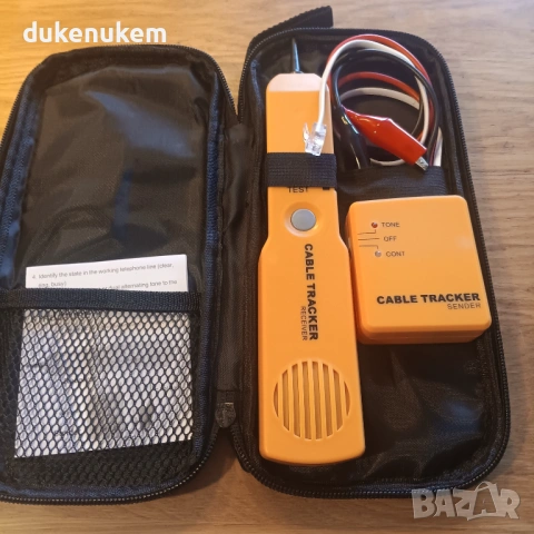 Тестер за кабели и трасета, детектор за прекъсване, генератор на тон, line finder, снимка 8 - Друга електроника - 53095957