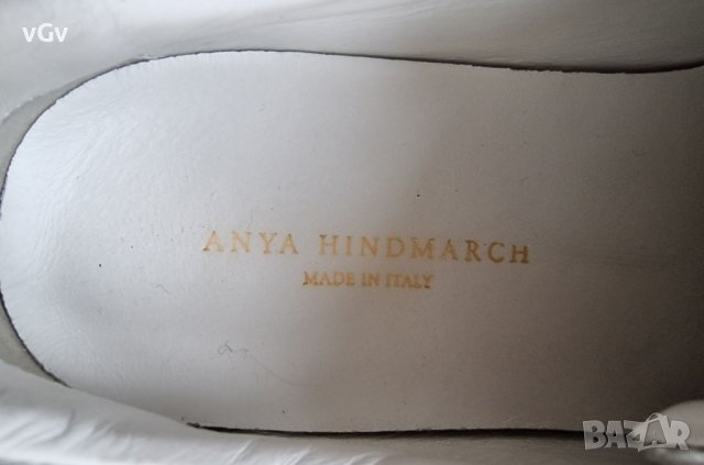 Дамски кожени кецове Anya Hindmarch  Space Invader - 38/39, снимка 5 - Кецове - 36895678