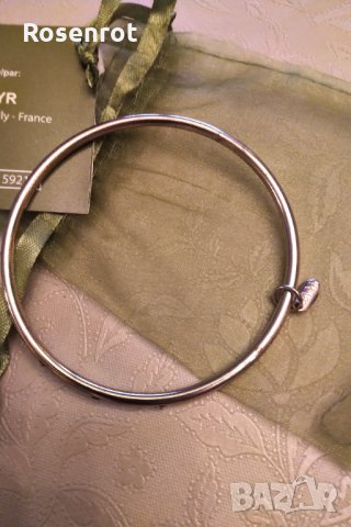 НАМАЛЕНА Френска гривна сваровски ,розова позлата , снимка 4 - Гривни - 30446192