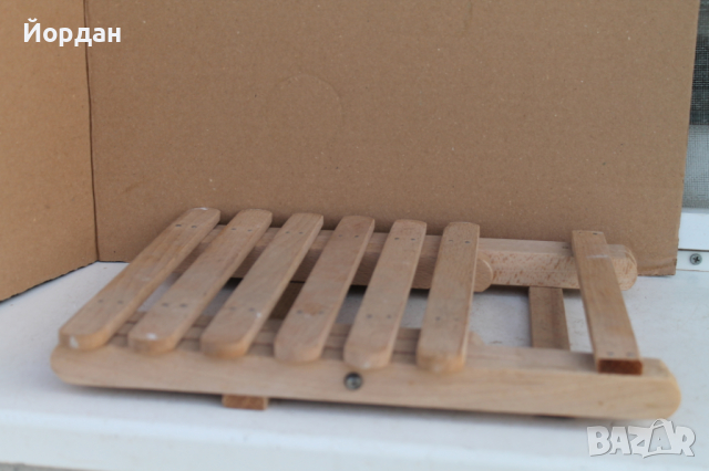Детско сгъваемо дървено столче парен бук, снимка 9 - Антикварни и старинни предмети - 36464287