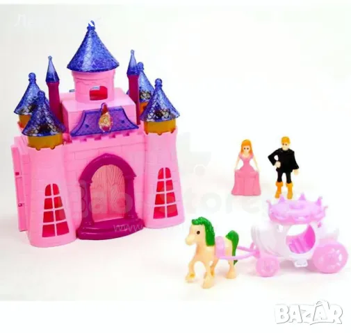 Къща Замък за кукли с каляска, снимка 2 - Образователни игри - 48286134
