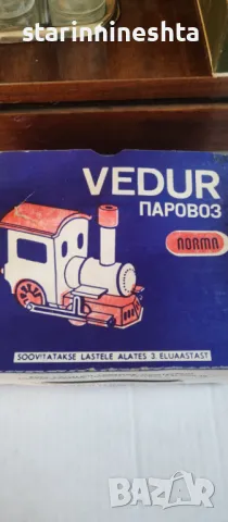 СССР Ретро Винтидж Паровоз стара руска играчка влак влакче VEDUR , снимка 7 - Антикварни и старинни предмети - 48709536