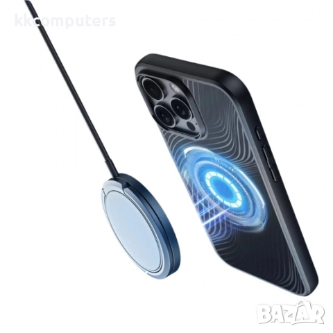 Силиконов твърд кейс Dux Ducis AIMO с Magsafe и Протектор За iPhone 16 Pro Max (6.9), Черен, снимка 3 - Калъфи, кейсове - 51961663