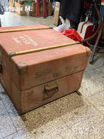 Немски транспортен сандък , снимка 4 - Антикварни и старинни предмети - 52814685
