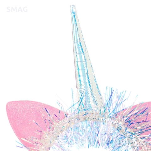 Диадема Еднорог розова с ушички_1196849, снимка 2 - Шноли, диадеми, ленти - 52692194