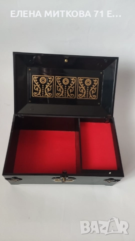 Ретро музикална кутия за бижута-производство СССР 70-те години, снимка 2 - Антикварни и старинни предмети - 52683480