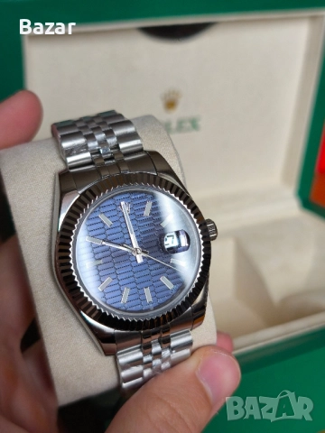 Rolex 41mm Dark blue Пълен Комплект Автоматичен Самонавиващ се механизъм топ изработка със sapphire , снимка 9 - Мъжки - 52466311