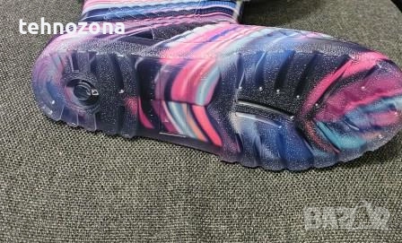 Дамски ботуши силиконови с вата и връзки, цветни, "NEW LINE", снимка 4 - Дамски ботуши - 52735162