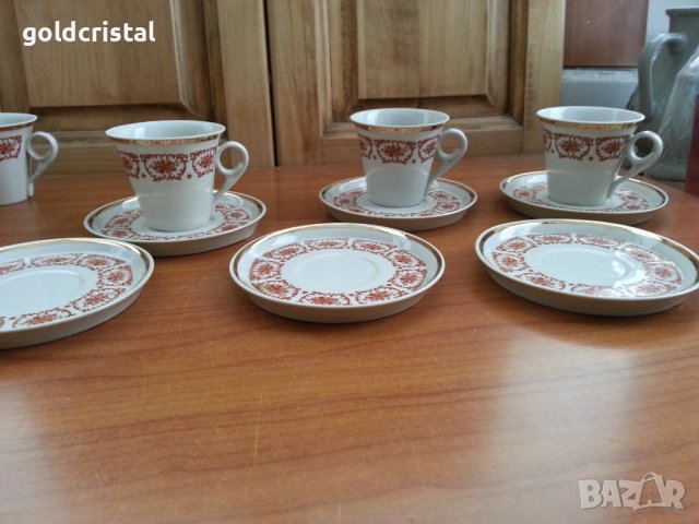 Стар български порцелан чаши за кафе , снимка 2 - Антикварни и старинни предмети - 39815648