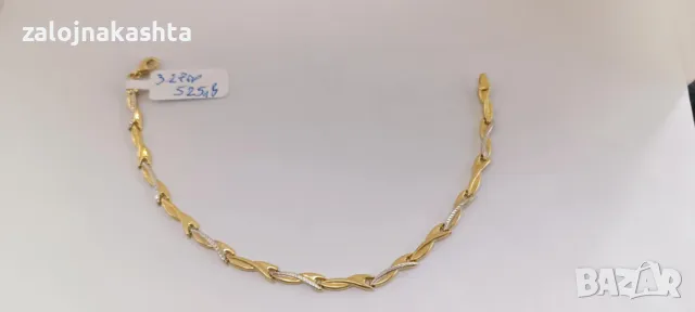 Нова Златна гривна-3,27гр/14кр, снимка 5 - Гривни - 50192604