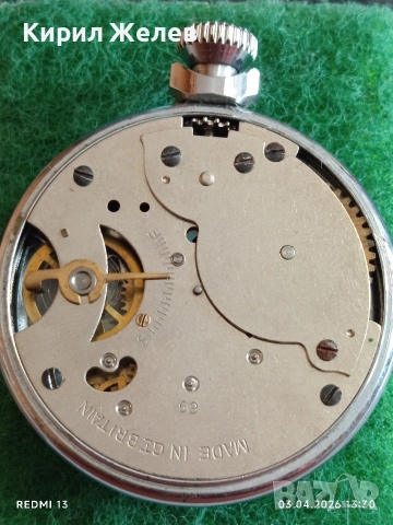 Джобен часовник INGERSOLL BRITANNIA рядък за КОЛЕКЦИОНЕРИ 51069, снимка 9 - Антикварни и старинни предмети - 54077968