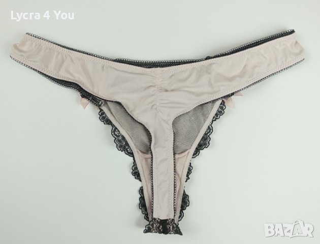 S светло-розови полупрашки със сива дантела, снимка 3 - Бельо - 44317584