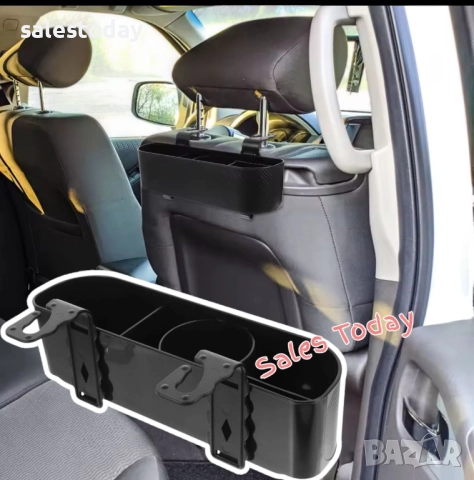 Органайзер за седалка на кола, Мултифункционален, за подглавник 